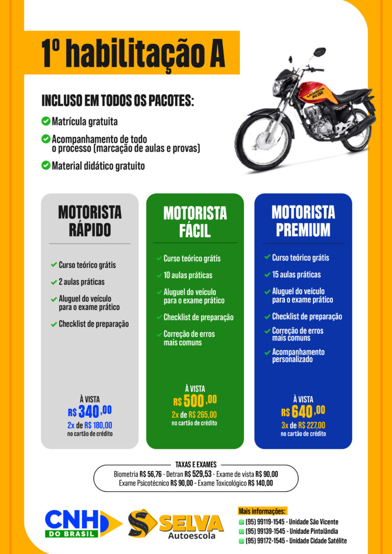 1º habilitação Categoria A