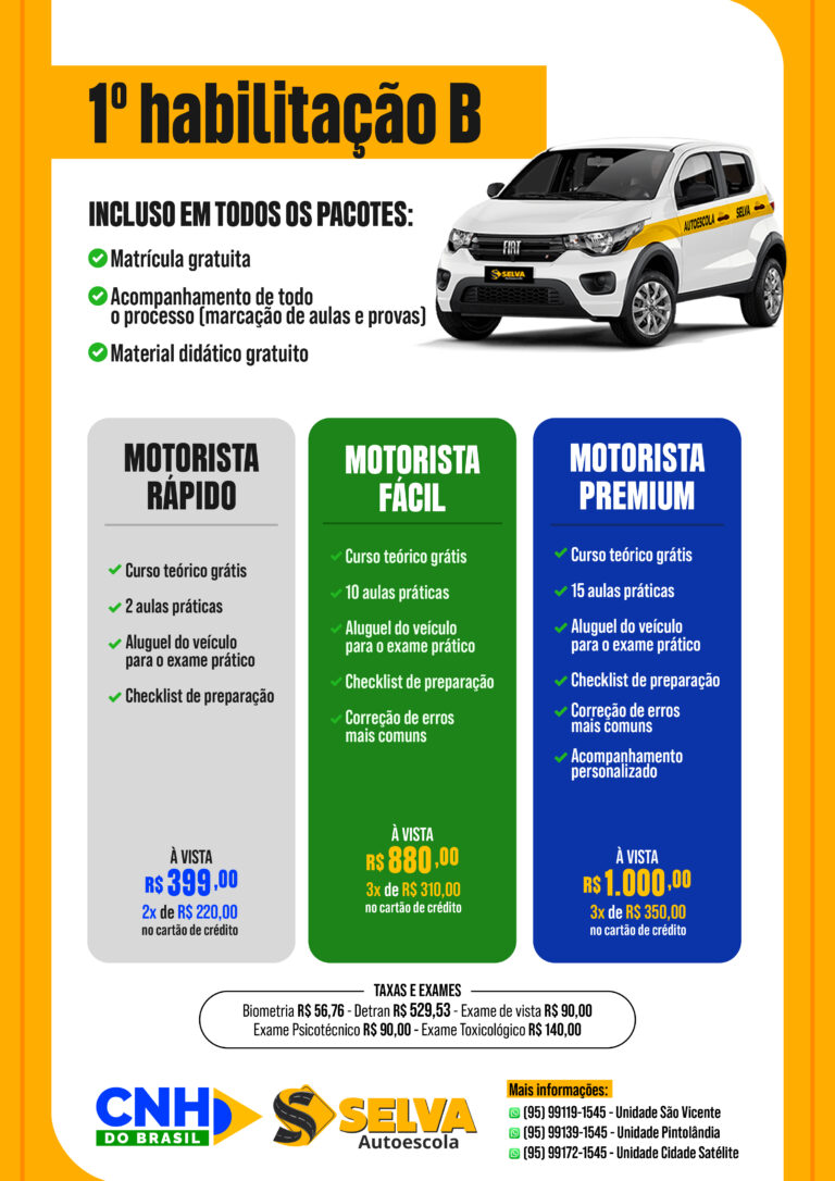 1º habilitação Categoria B