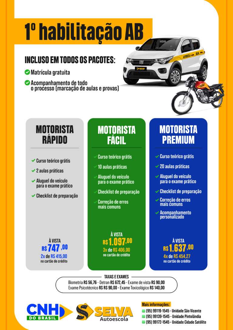 1ª Habilitação Categoria AB