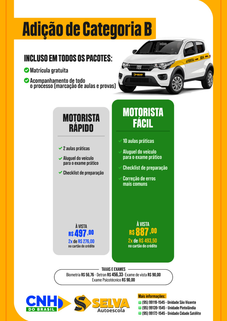 Adição de Categoria B