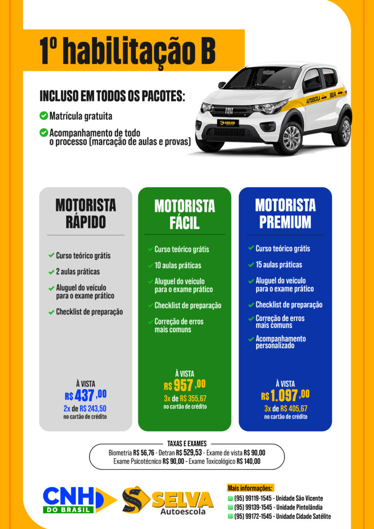 1ª Habilitação Categoria B